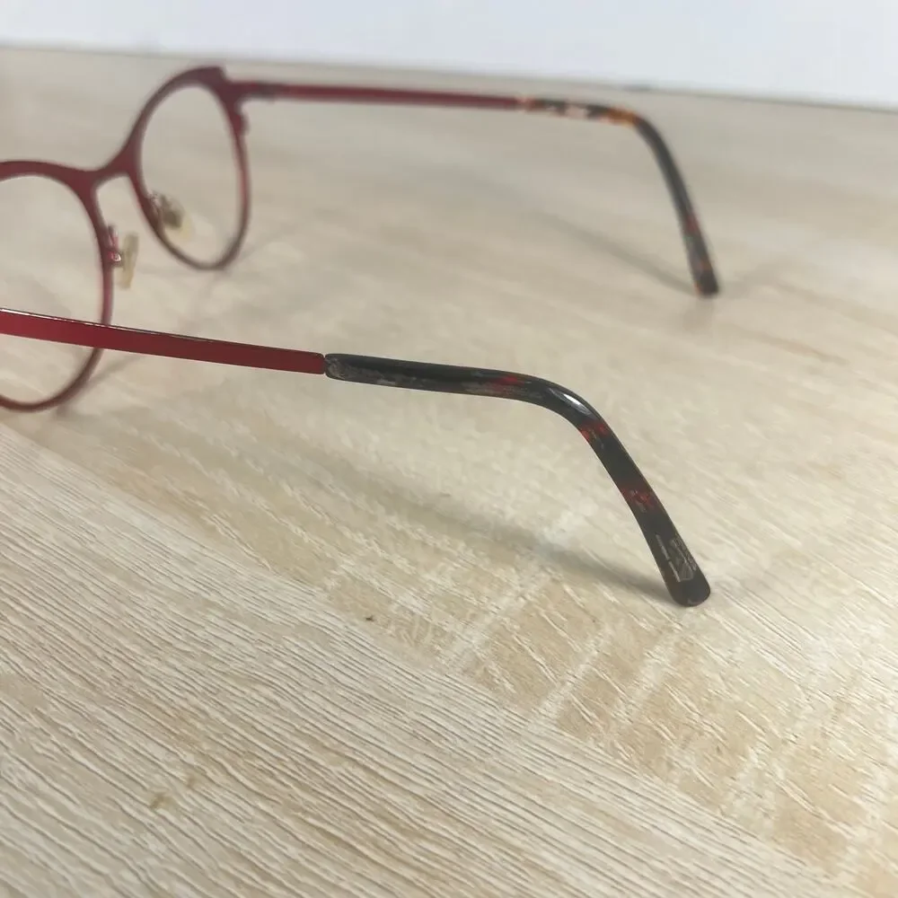 JF Rey JF2757 3000 Red Black Eyeglasses READ DESC 48-18-143 Frames Only